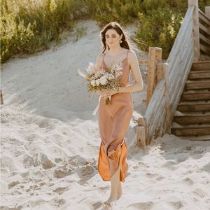 BHLDN dress in Sedona color